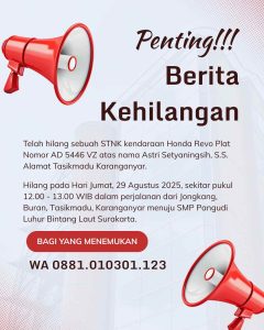 Berita Kehilangan